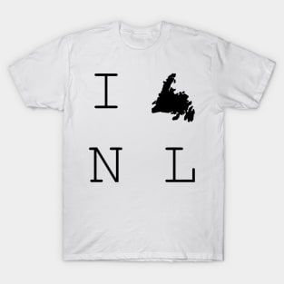 I Love NL || Newfoundland and Labrador || Gifts || Souvenirs || Clothing T-Shirt